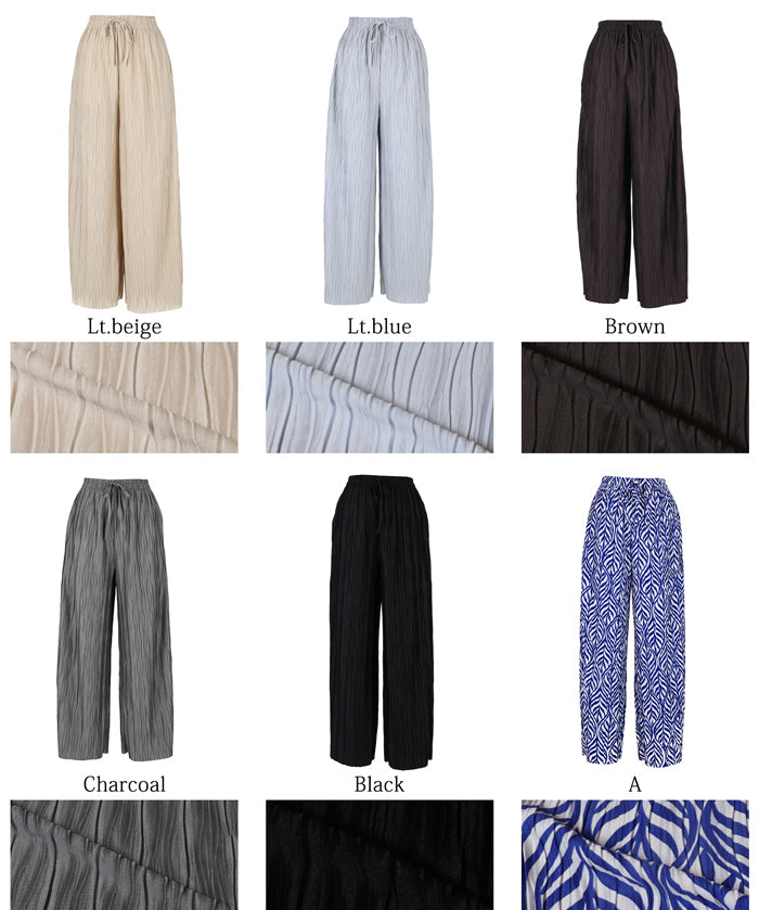 Pleated pants