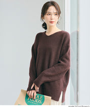 Fufuyaku style V neck top dress sexy style V neck side slim top dress long sleeves female