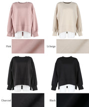 Crew neck soft sweatshirt