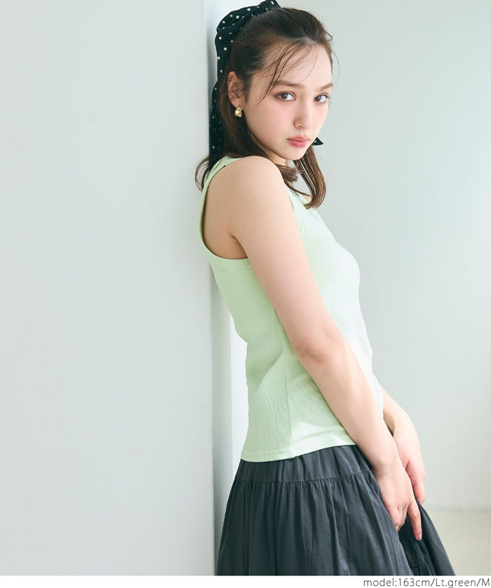 American style tank top with built in bra