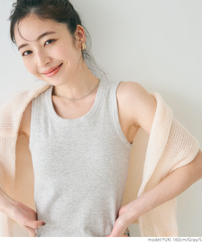 American style tank top with built in bra