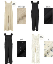 Willow Pleated Japanese Style Lotus Leaf Vest Jumpsuit