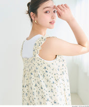 Willow Pleated Japanese Style Lotus Leaf Vest Jumpsuit