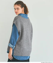 soft knitted V-neck vest