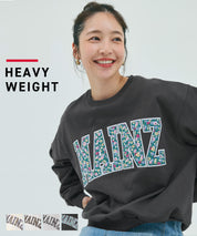 Heavyweight oversized design logo sweatshirt