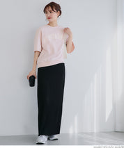 Oversized short sleeve logo sweatshirt