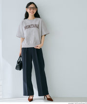 Oversized short sleeve logo sweatshirt