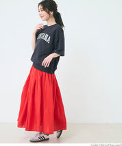 Oversized short sleeve logo sweatshirt