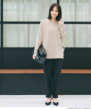 Dolman sleeve and boat neck knit