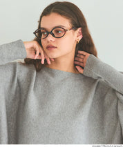Dolman sleeve and boat neck knit