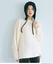 Dolman sleeve and boat neck knit