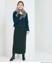 ティペットレディースヌードストールフェイクファーマフラーエコファー無地ムル変買23aw coca コカ