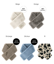 ティペットレディースヌードストールフェイクファーマフラーエコファー無地ムル変買23aw coca コカ