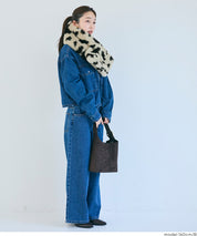 ティペットレディースヌードストールフェイクファーマフラーエコファー無地ムル変買23aw coca コカ