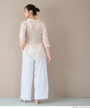 Japanese style crochet lace spaghetti strap vest