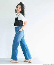 Japanese style crochet lace spaghetti strap vest