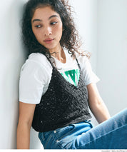 Japanese style crochet lace spaghetti strap vest