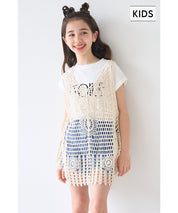 Children's summer knitted outerwear vest