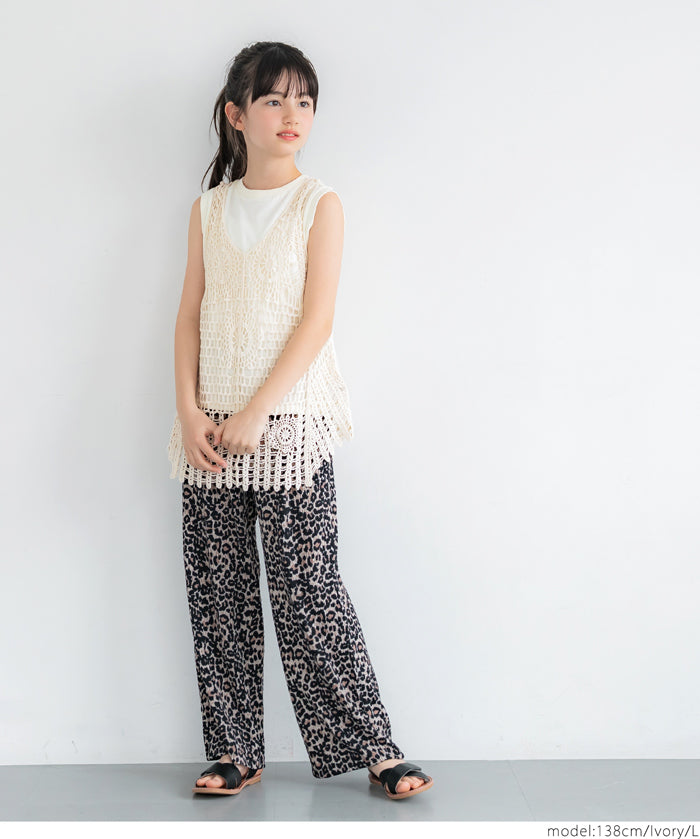 Children's summer knitted outerwear vest