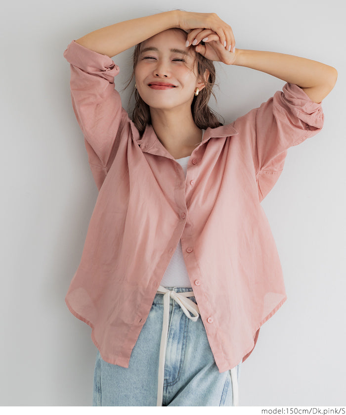 Lightweight Cotton Button-Down Shirt