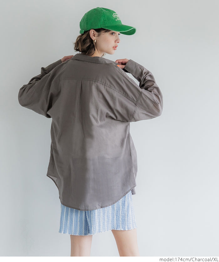 Lightweight Cotton Button-Down Shirt