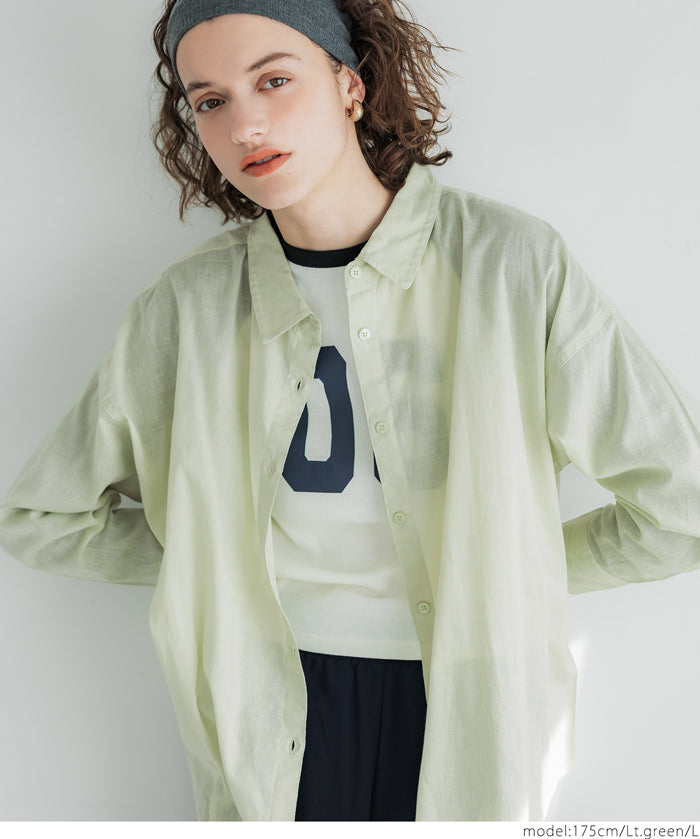 Lightweight Cotton Button-Down Shirt