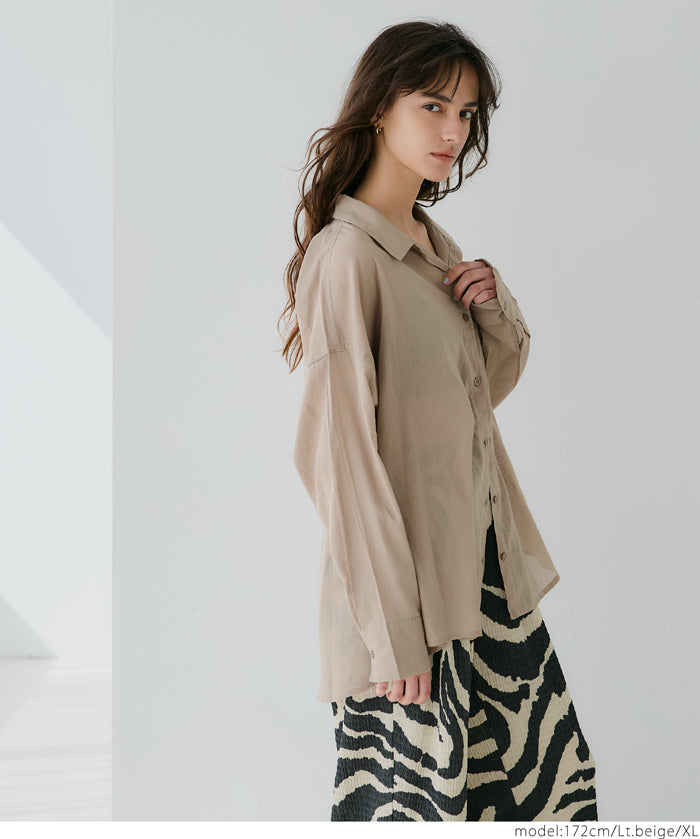 Lightweight Cotton Button-Down Shirt