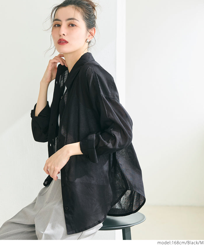 Lightweight Cotton Button-Down Shirt