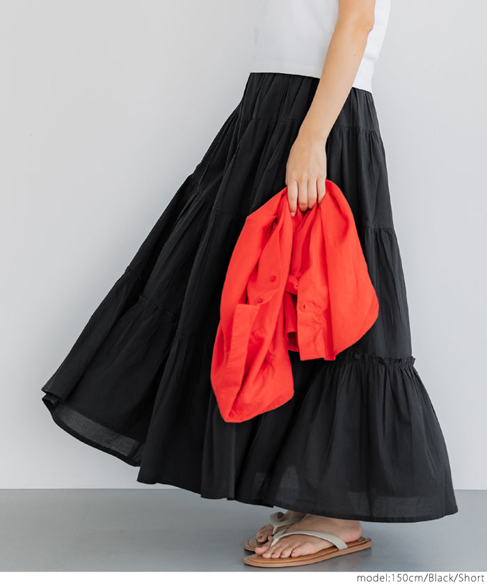 Japanese style fluffy cotton cake umbrella skirt