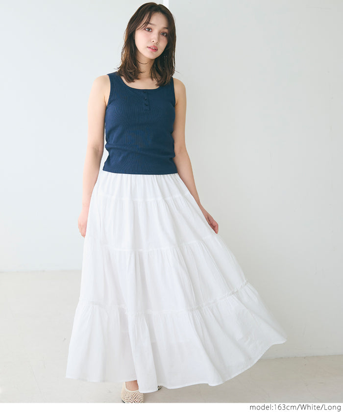 Japanese style fluffy cotton cake umbrella skirt