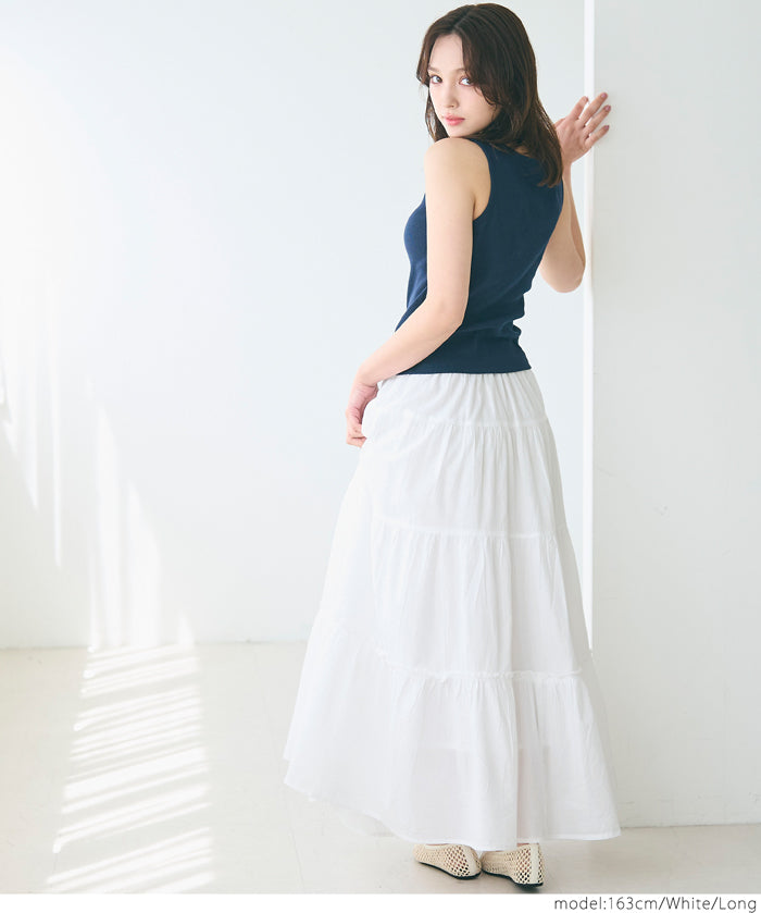 Japanese style fluffy cotton cake umbrella skirt