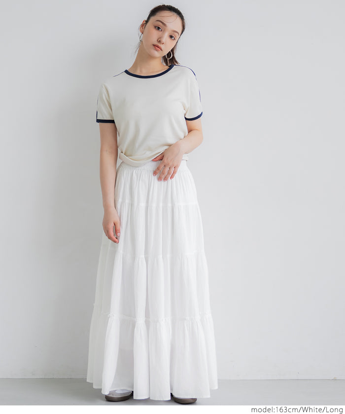 Japanese style fluffy cotton cake umbrella skirt