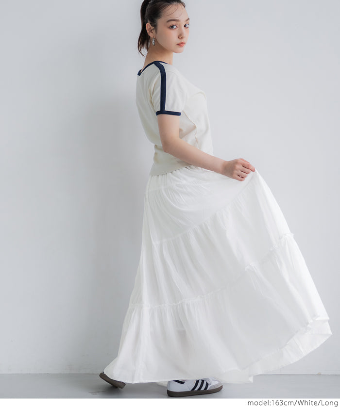 Japanese style fluffy cotton cake umbrella skirt