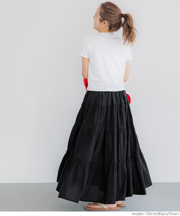 Japanese style fluffy cotton cake umbrella skirt
