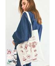 Various printed thin canvas bags