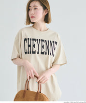 Rounded Hem LOGO Short Sleeve Loose Long T-Shirt