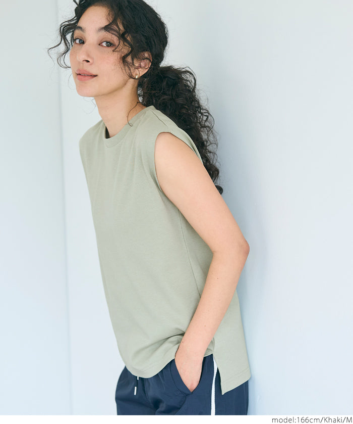 Solid Color Silky Cotton Sleeveless Tank Top