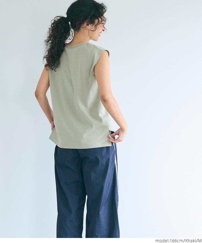 Solid Color Silky Cotton Sleeveless Tank Top