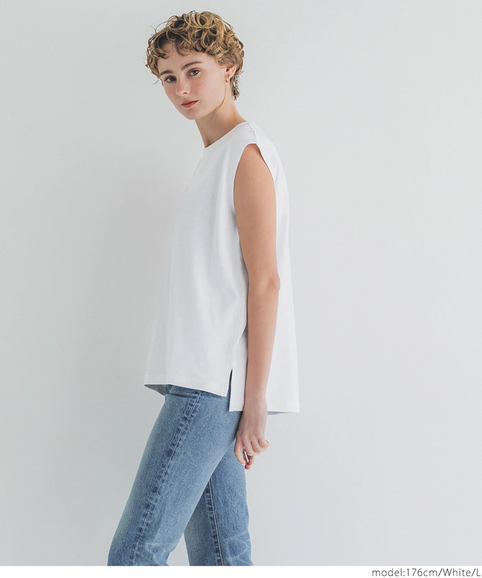 Solid Color Silky Cotton Sleeveless Tank Top