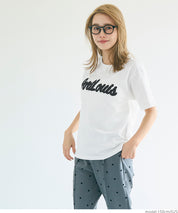 Rolled cuffs style cotton LOGO tops T-shirts in various styles