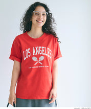 Rolled cuffs style cotton LOGO tops T-shirts in various styles