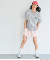 Rolled cuffs style cotton LOGO tops T-shirts in various styles