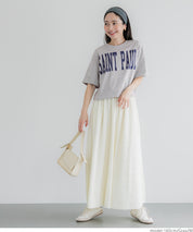 Japanese simple LOGO short-sleeved T-shirt with rolled hem