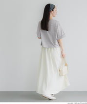 Japanese simple LOGO short-sleeved T-shirt with rolled hem