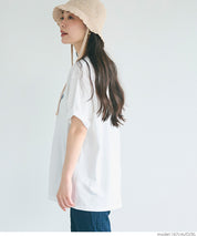 Slim-fit short-sleeved T-shirt with English logo