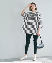 Zijin cotton round hem short-sleeved top T-shirt