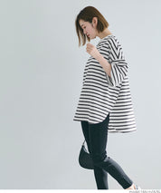 Zijin cotton round hem short-sleeved top T-shirt