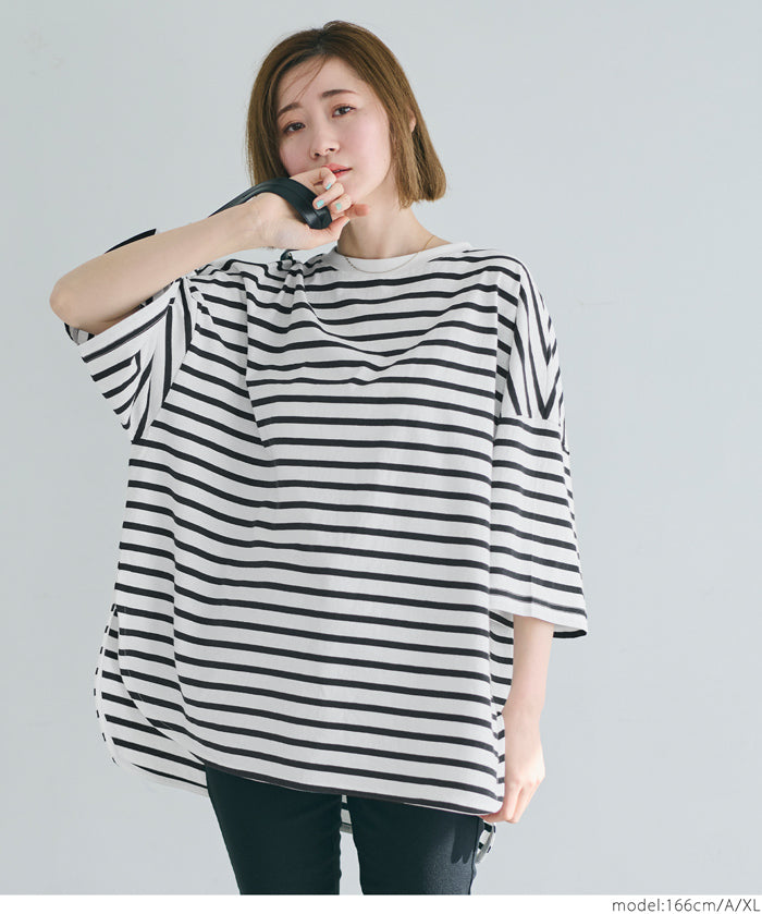 Zijin cotton round hem short-sleeved top T-shirt