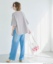 Zijin cotton round hem short-sleeved top T-shirt