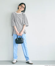 Zijin cotton round hem short-sleeved top T-shirt